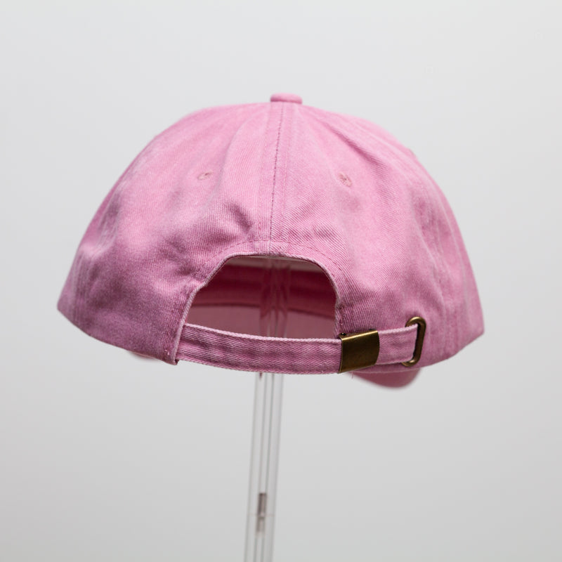 Dad Cap – Hot Pink / White Embroidery