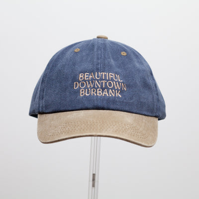 Dad Cap – 2tone / Navy & Beige / Beige Embroidery