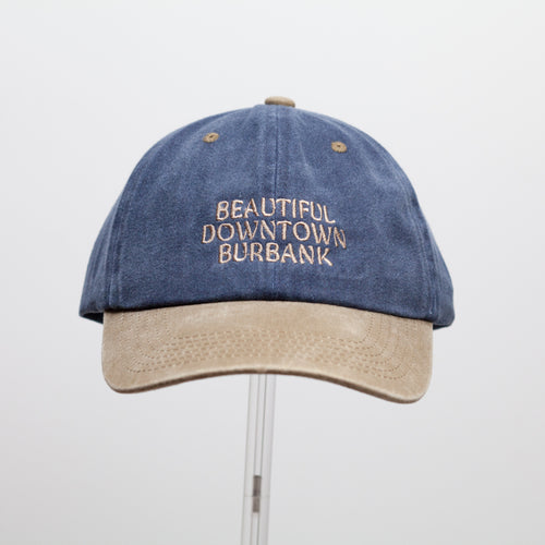 Dad Cap – 2tone / Navy & Beige / Beige Embroidery