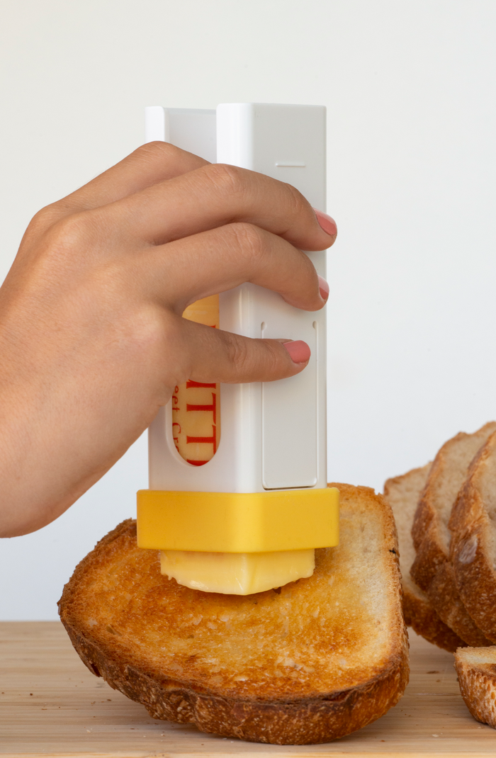 Buttering bread