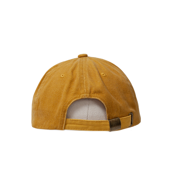 Dad Cap – Mustard / Green Embroidery, back view