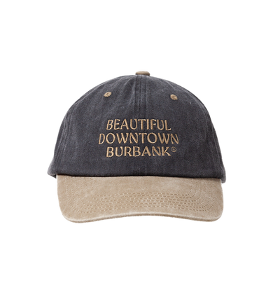 Dad Cap – 2tone / Gray & Beige / Beige Embroidery