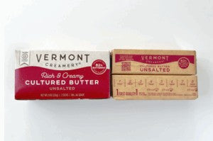 Vermont Creamery butter box and slender sticks